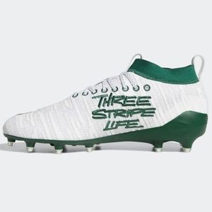 green and white adidas football cleats